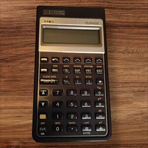 HP 17BII Hewlett Packard 17B II Business Calculator FOR PARTS OR DISPLAY ONLY